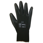 Nylon/Polyurethane Coated Gloves, Black 12pk