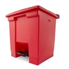 Rubbermaid Legacy Step-On Container 8 Gal Red