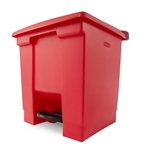 Rubbermaid Legacy Step-On Container 8 Gal Red