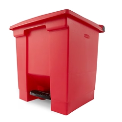 Rubbermaid Legacy Step-On Container 8 Gal Red