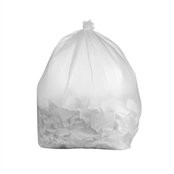 clear trash bags, 33 gallon, large