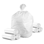 PolyTech Linear Low Density Trash Bags 24x32 (12-16 gallon)  .5MIL WHITE 500/BX