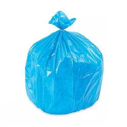 PolyTech Linear Low Density Trash Bags 38x58 (60 gallon) 2.0MIL Blue 100/BX